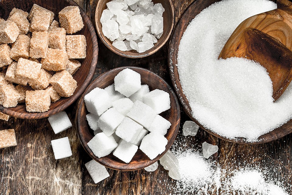 Different sugars and honey